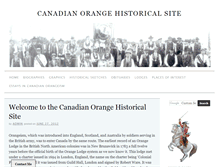 Tablet Screenshot of canadianorangehistoricalsite.com